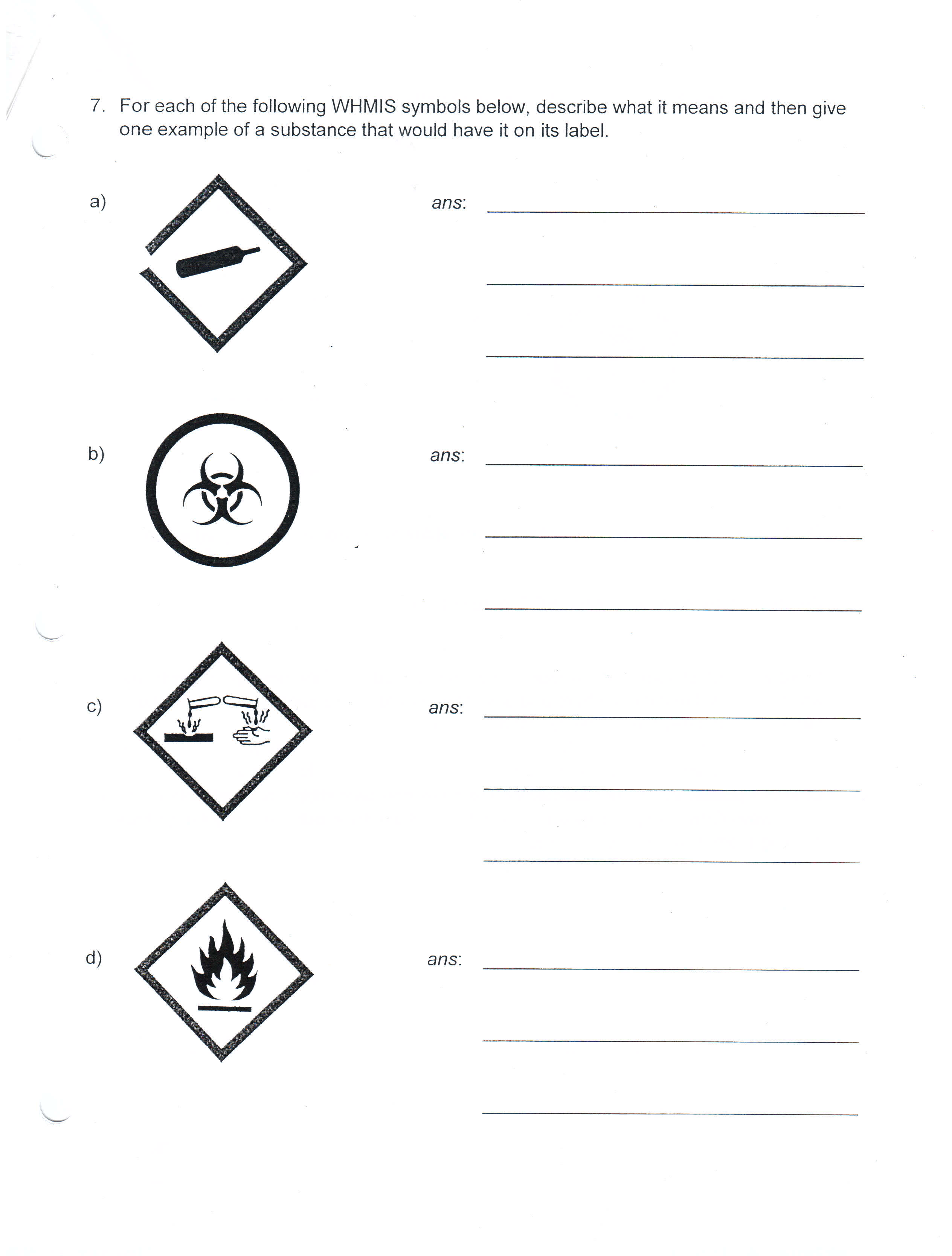 Science Lab Safety Symbols Worksheet